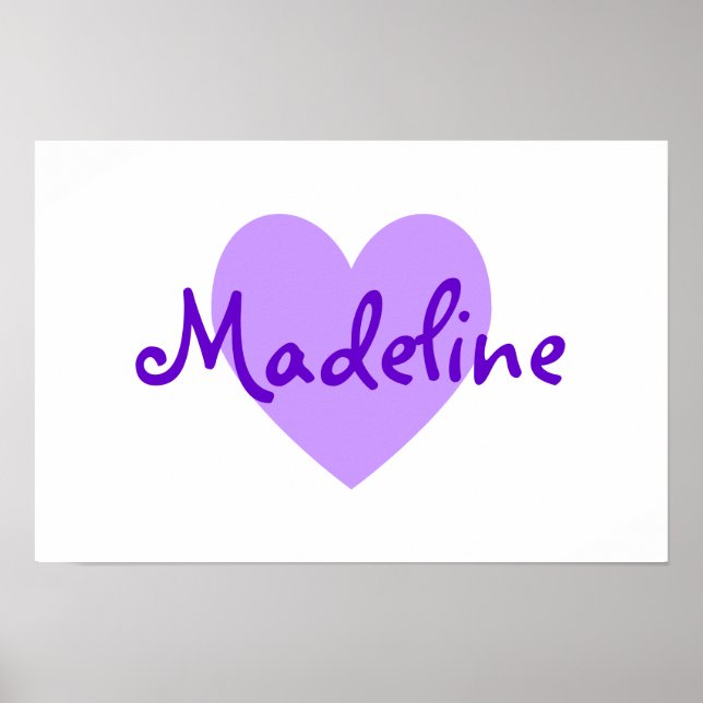 Affiches Madeline en violet (Devant)