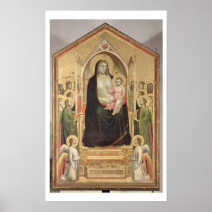 Affiches Madonna and Child Enthroned, c.1300-03 (PRE-restor
