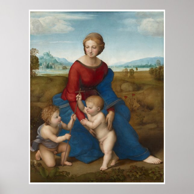 Affiches Madonna dans le pré Raphael Sanzio (Devant)