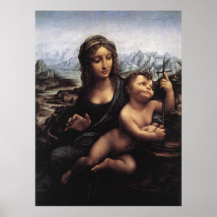 Affiches madonna de l'incubateur de fils, Léonard de Vinci
