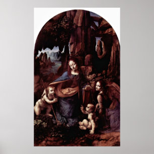 Affiches Madonna des roches par Leonardo da Vinci