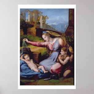 Affiches Madonna du diadème bleu ou Madonna de t