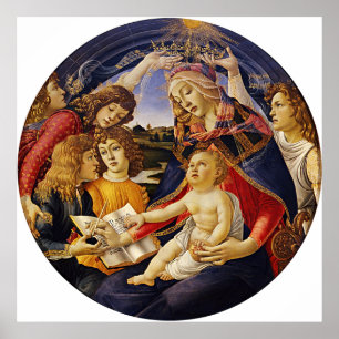 Affiches Madonna du Magnificat par Botticelli