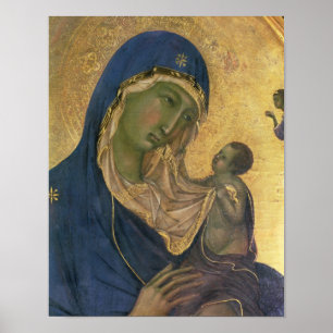Affiches Madonna et enfant avec des solides solubles.