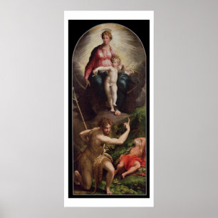 Affiches Madonna et Enfant avec Saint Jean et Saint Jérôme,