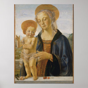 Affiches Madonna et enfant, circa 1470