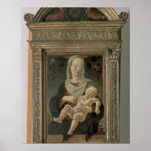 Affiches Madonna et enfant (huile sur le panneau)