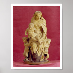 Affiches Madonna et enfant (papier-pierre)