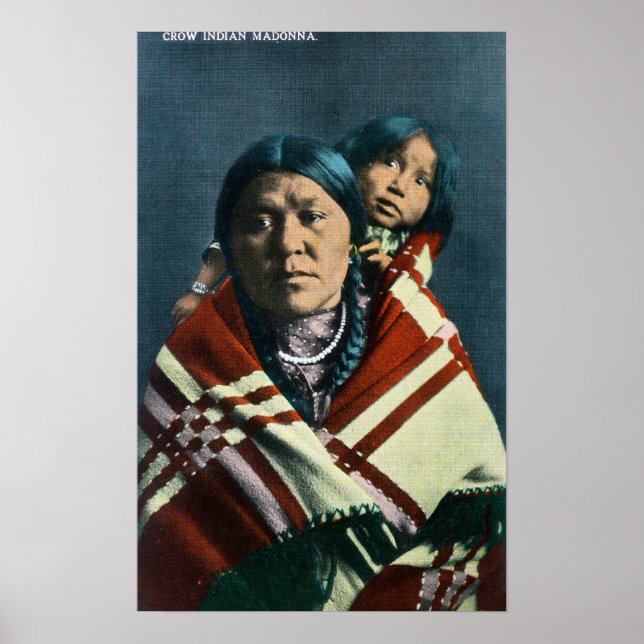 Affiches Madonna et l'enfant d'un Corbeau (Devant)