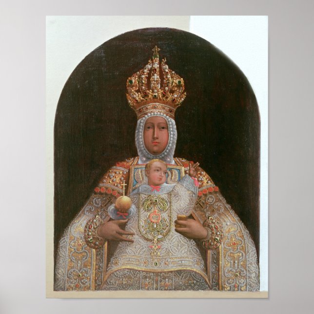 Affiches Madonna et l'enfant, École de Cuzco (Devant)