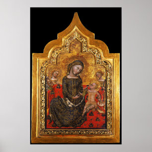 Affiches MADONNA OF HUMILITY By Vitale Da Bologna