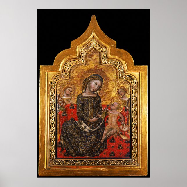 Affiches MADONNA OF HUMILITY By Vitale Da Bologna (Devant)