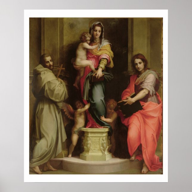 Affiches Madonna of the Harpies, 1517 (Devant)