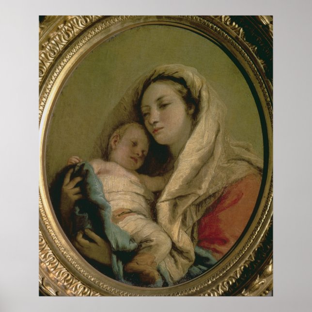 Affiches Madonna with Sleeping Child, 1780s (Devant)