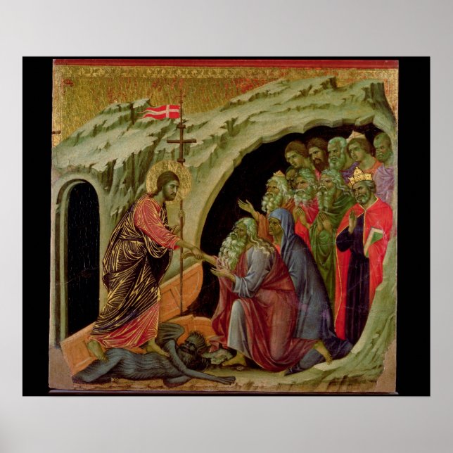 Affiches Maesta : Descente dans Limbo, 1308-11 (Devant)