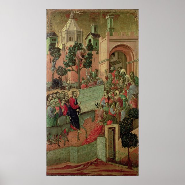 Affiches Maesta : Entrée à Jérusalem, 1308-11 (Devant)