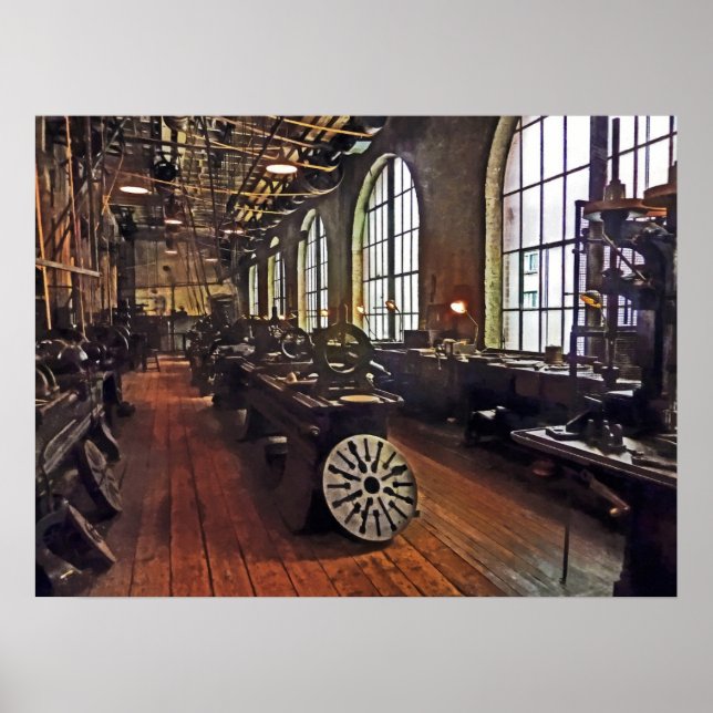 Affiches Magasin de machines d'usine (Devant)