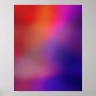 Affiches Magenta rose orange violet et rouge brillant Abstr