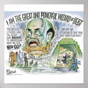 Affiches Magicien de copie de dette