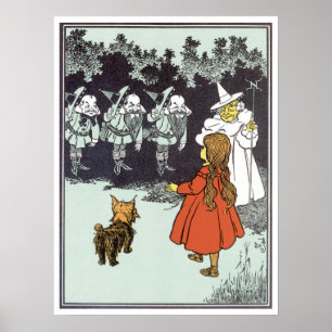 Affiches Magicien d'Oz Dorothée Toto Glinda Munchkins Vinta