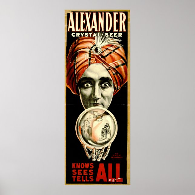 Affiches Magiciens vintages Playbill 1910 (Devant)