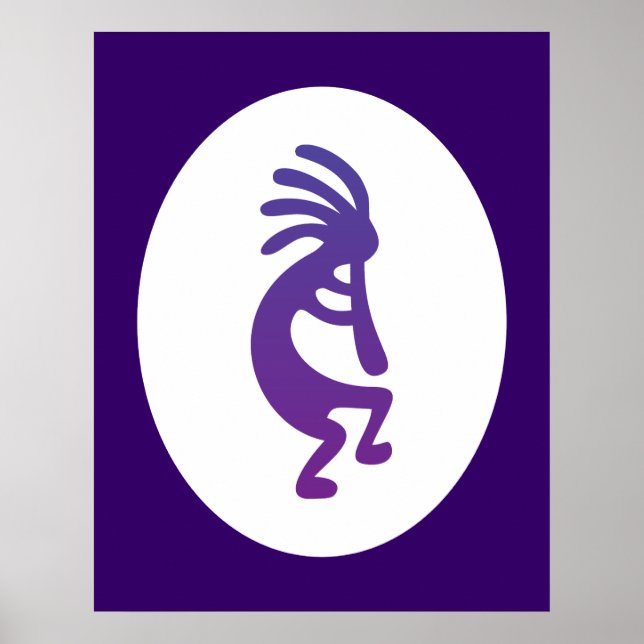 Affiches Magie violette Kokopelli (Devant)