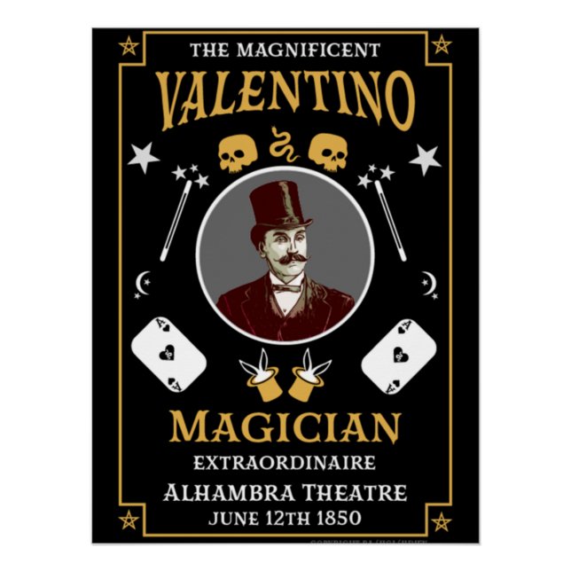affiches magiques victoriennes vintages classiques (Devant)