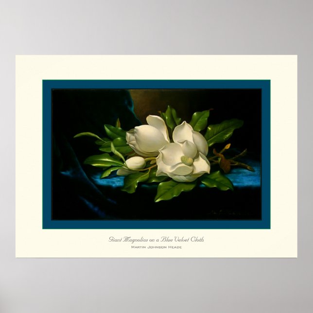 Affiches Magnolias géant~ Martin Johnson Heade (Devant)