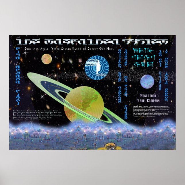 Affiches Magrathea Interplanetary Travel Company (Devant)