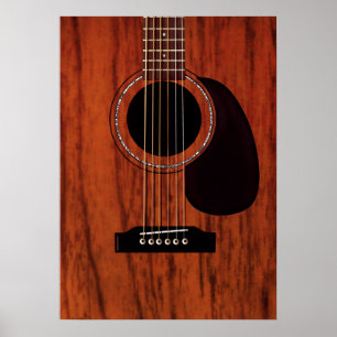 Affiches Mahogany Top Acoustic Guitar