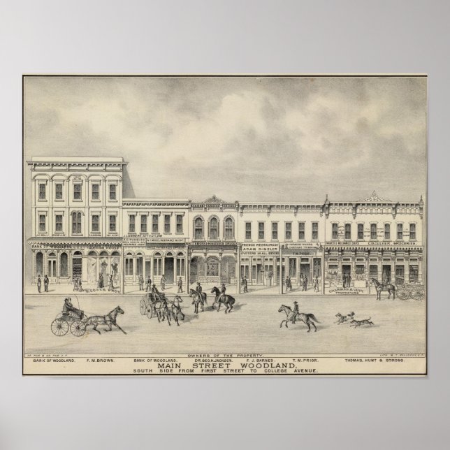 Affiches Main St Woodland 2 (Devant)