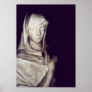 Affiches main sur coeur