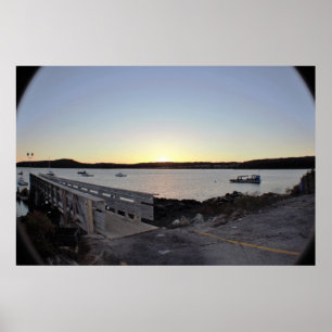 Affiches Maine Dock Sunset