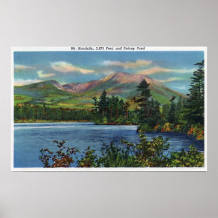 Affiches MaineVue du Mont Katahdin et de Daicey Pond