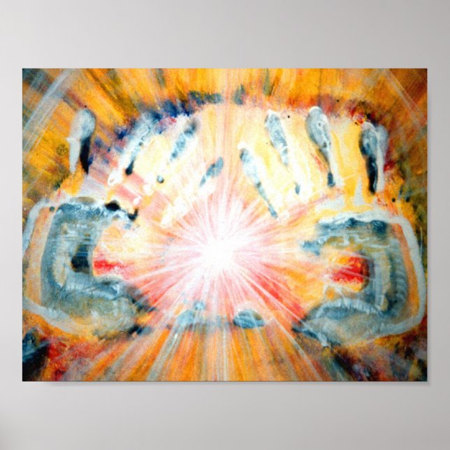 Affiches Mains de guérison (Devant)