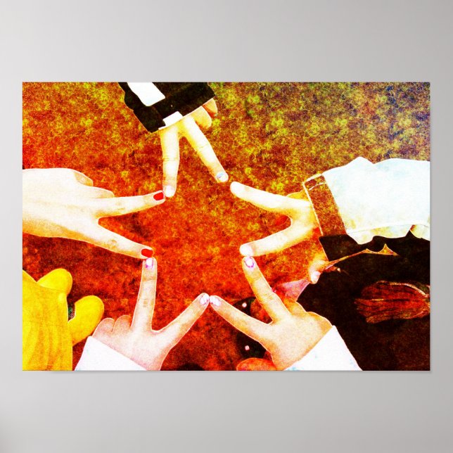 Affiches Mains d'étoile BFF (Devant)