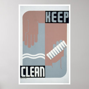 Affiches Maintenir la propreté de la WPA 1938