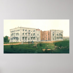 Affiches Maison Blanche après l'attaque britannique de 1814