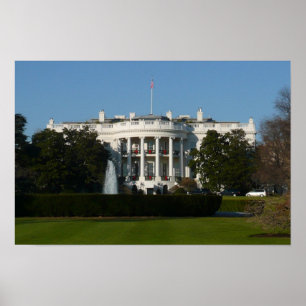 Affiches Maison Blanche de Noël pour les Fêtes Washington D