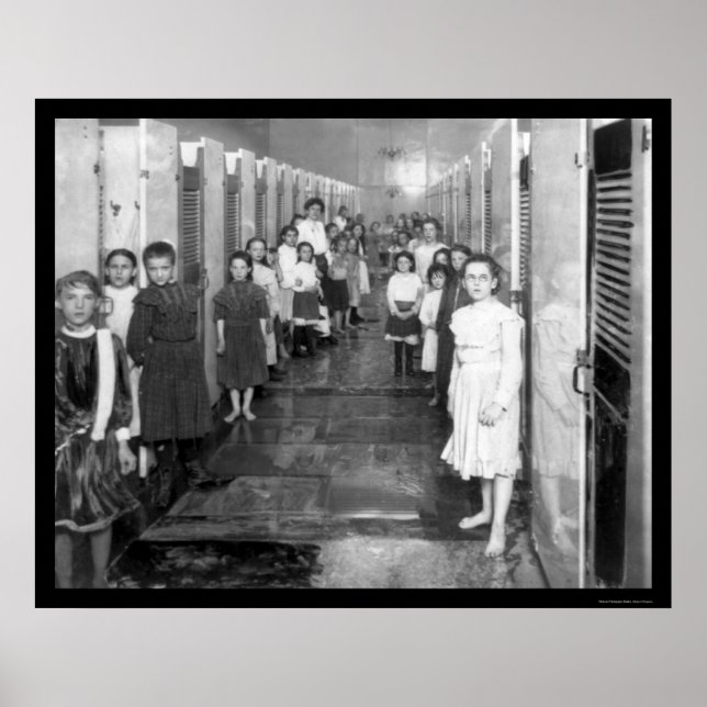 Affiches Maison de bain publique à New York 1910 (Devant)