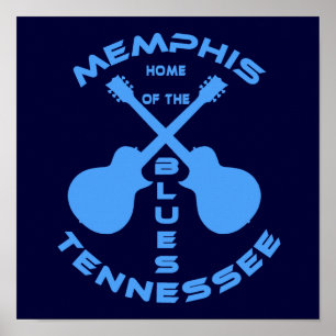 Affiches Maison de Memphis, Tennessee des bleus