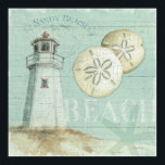 Affiches Maison de plage<br><div class="desc">© Lisa Audit / Wild Apple. Cette image montre une maison de plage avec des dollars de sable dessus. Il y a aussi du texte sur l'image qui lit Sandy Beach.</div>