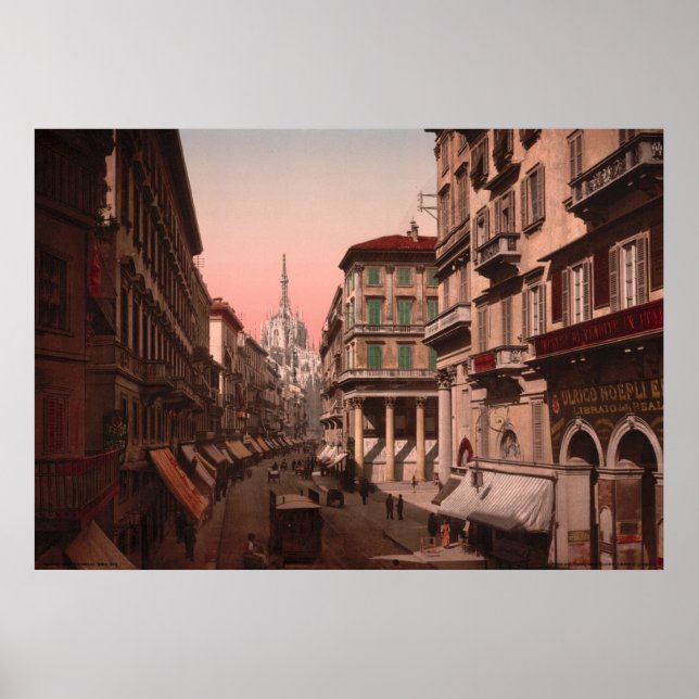 Affiches Maison de Victor Emmanuel, Milan, Italie (Devant)