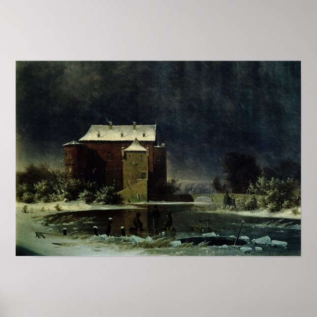 Affiches Maison hantée dans la neige, 1848 (Devant)