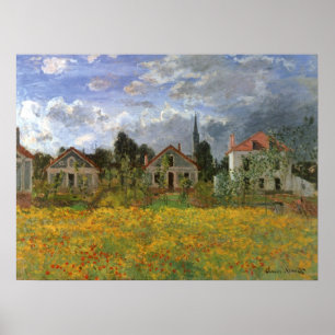 Affiches Maisons à Argenteuil par Claude Monet, Art Vintage
