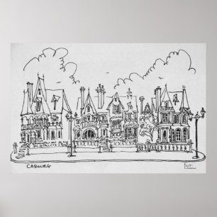 Affiches Maisons françaises, Cobourg Normandie, France