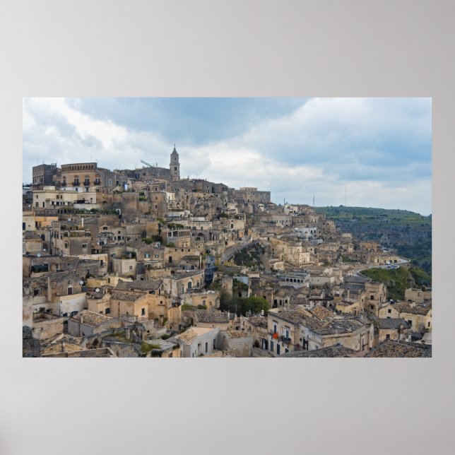 Affiches Maisons Sassi, Matera, Basilicate, Italie (Devant)