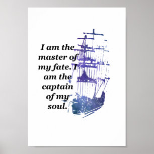 Affiches Maître de ma citation de destin
