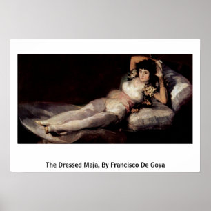 Affiches Maja Habillé, Par Francisco De Goya