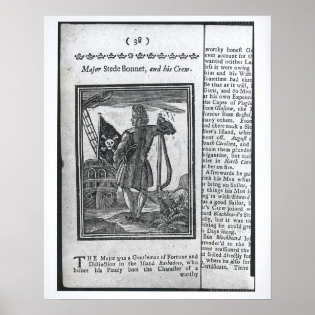 Affiches Major Stepe Bonnet, from 'Histories and Lives (Devant)